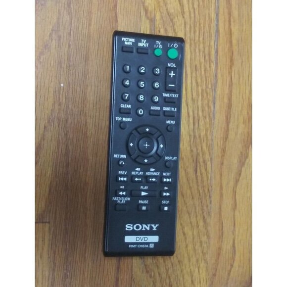 SONY Remote RMT-D187A for DVP-NS710H DVPSR200P DVP-SR200P DVP-SR500H DVD Player - Picture 2 of 4
